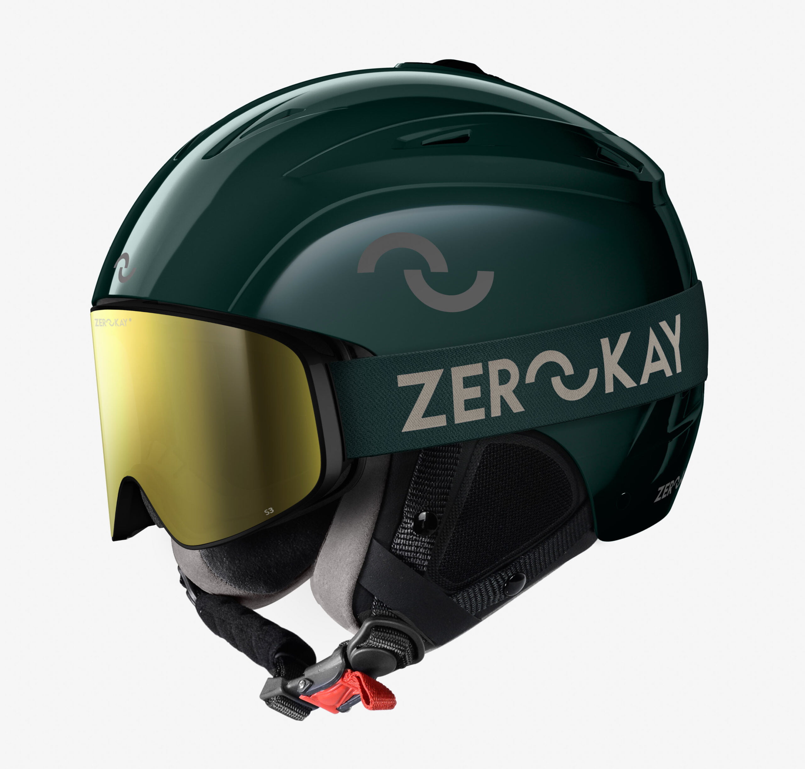 Unisex ski helmet and goggles set by Zerokay, featuring advanced protection and clear vision.