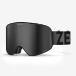 Zerokay IconPro Ski Goggles with flash silver photochromatic and polarized lenses, 3-layer foam, anti-fog features, and a black strap for ultimate comfort and style.