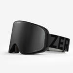 Zerokay IconPro Ski Goggles with flash silver photochromatic and polarized lenses, 3-layer foam, anti-fog features, and a black strap for ultimate comfort and style.
