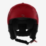 Zerokay RedFusion luxury ski helmet in red with alcantara padding, featuring a matte finish and offering superior comfort and certified safety features.