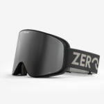 Contrast Ski Goggles featuring a silver mirrored lens and grey strap, equipped with anti-fog treatment and a protective bag, crafted in Italy for a sleek, high-performance experience.