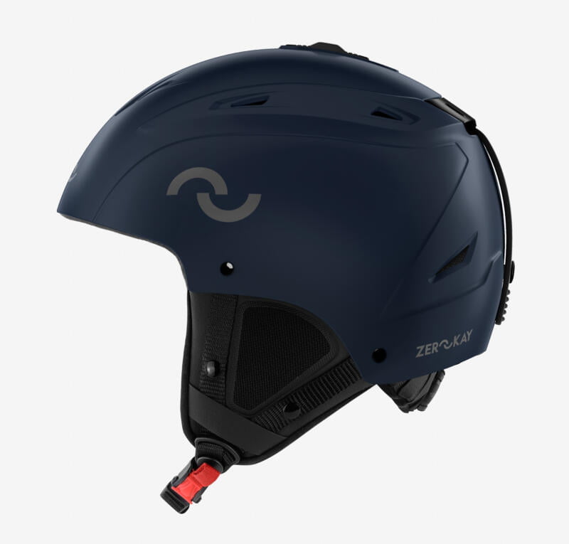 Legend TechMatt ski helmet in dark blue with a matte finish, epitomizing sophisticated elegance, adaptive foam, and an adjustable fit for premium comfort and style.