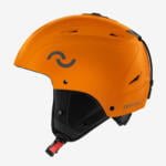 Legend TechMatt ski helmet in Princeton Orange with a matte finish, adaptive foam, and adjustable fit, offering a perfect fusion of style and functionality.