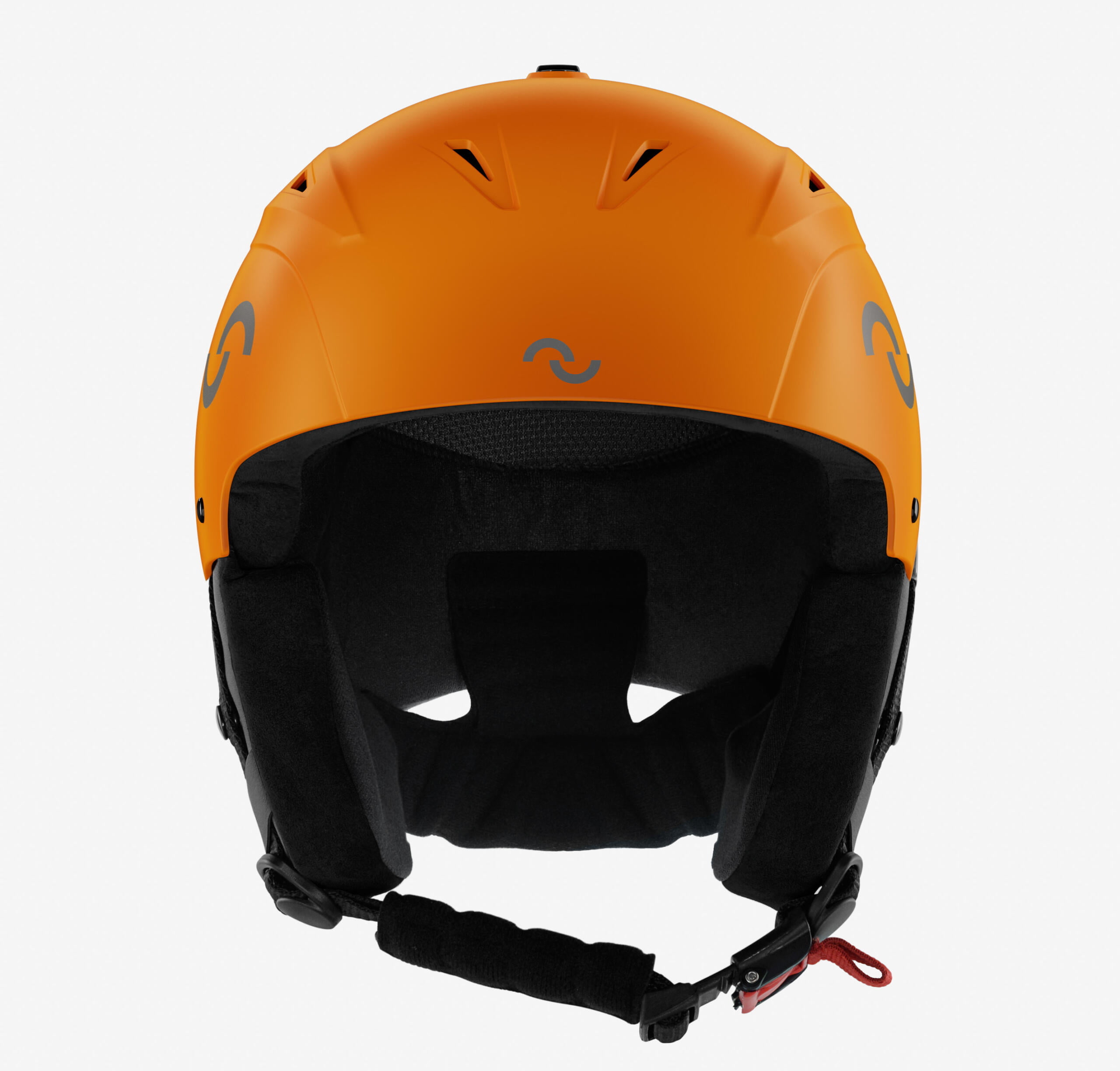 Legend TechMatt ski helmet in Princeton Orange with a matte finish, adaptive foam, and adjustable fit, offering a perfect fusion of style and functionality.