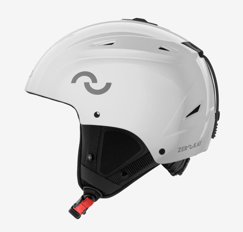 Legend UltraGloss ski helmet in pristine white with a high-gloss finish, adaptive foam, and certified safety, combining sleek design with peak protection.